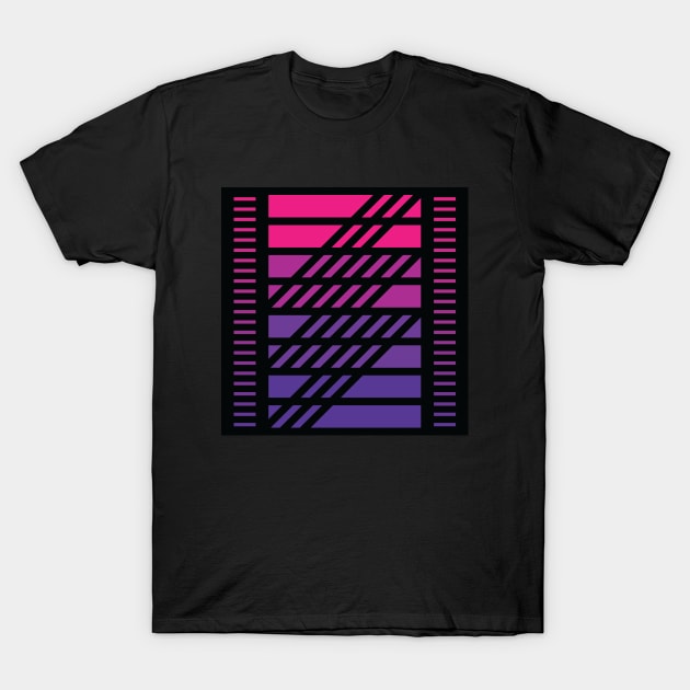 "Dimensional Flash” - V.2 Purple - (Geometric Art) (Dimensions) - Doc Labs T-Shirt by Doc Labs